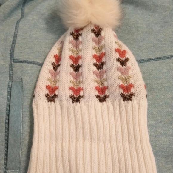 Acrylic Pom Pom Beanie Hat - Picture 3 of 7